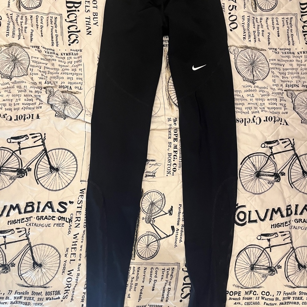 Nike Black Leggings with White Logo